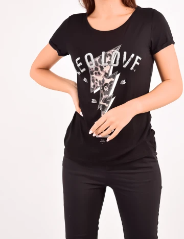 TRICOU Comma, negru, 34