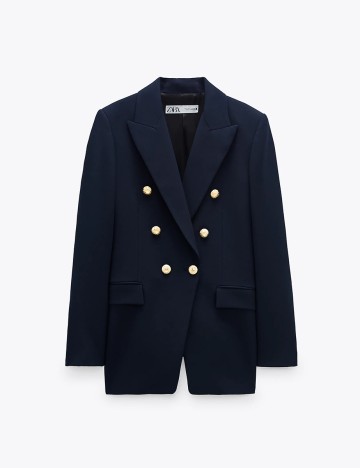 Sacou Zara, albastru inchis, XS