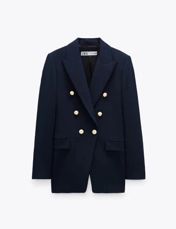Sacou Zara, albastru inchis, XS