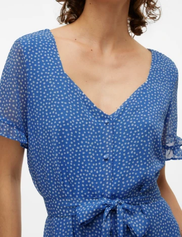 Rochie scurta Vero Moda Curve, albastru