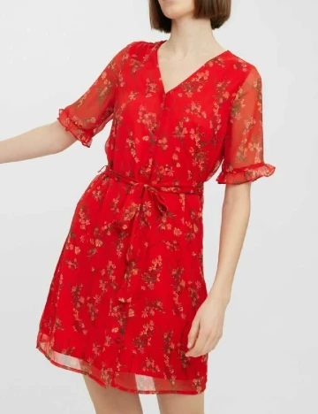Rochie scurta Vero Moda, rosu