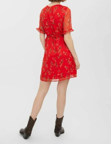 Rochie scurta Vero Moda, rosu
