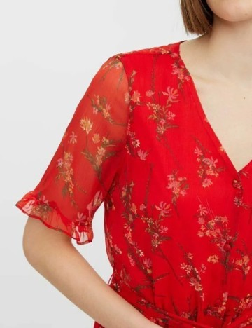 Rochie scurta Vero Moda, rosu