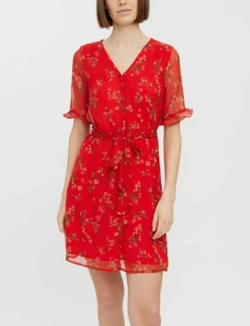 Rochie scurta Vero Moda, rosu
