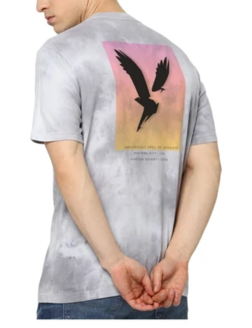 Tricou American Eagle, gri Gri
