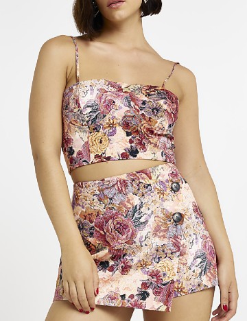 
						Pantaloni scurti River Island, imprimeu floral