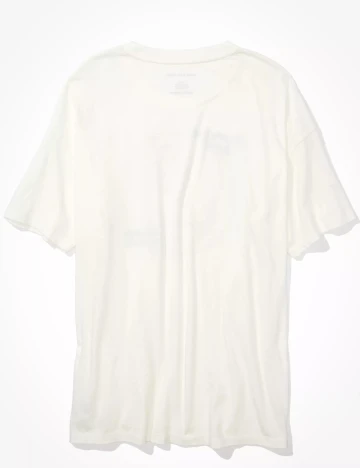 Tricou Oversize American Eagle, alb
