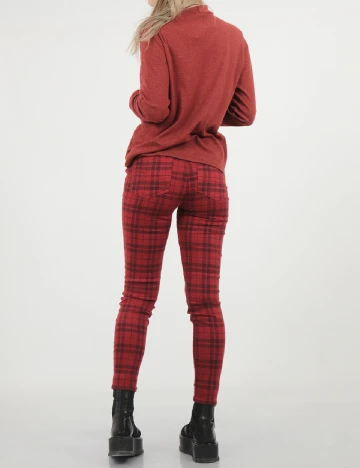 Pantaloni American Eagle, rosu