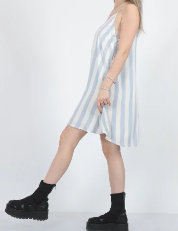 Rochie scurta American Eagle, alb/albastru