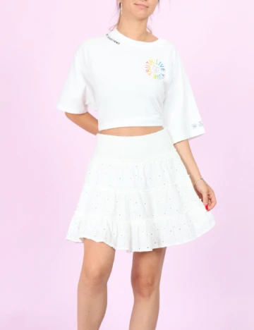 Fusta American Eagle, alb