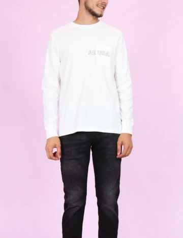 Bluza American Eagle, alb Alb