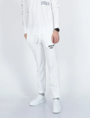 Pantaloni American Eagle, alb