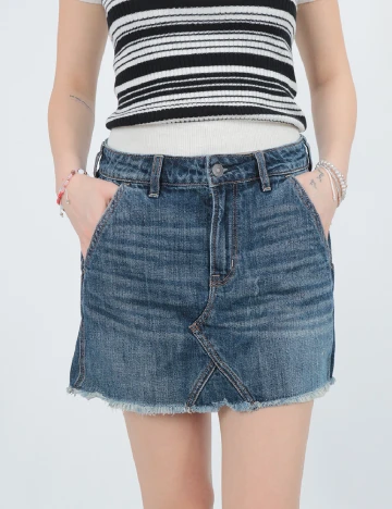 Fusta American Eagle, albastru