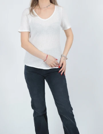 Tricou American Eagle, alb