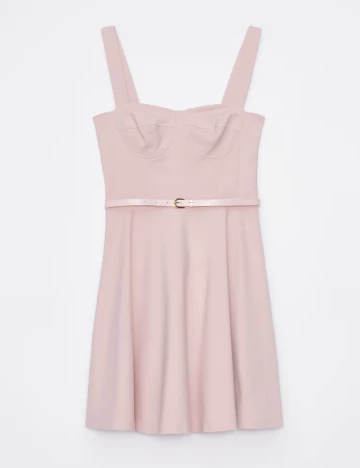 Rochie scurta Mohito, roz pudra