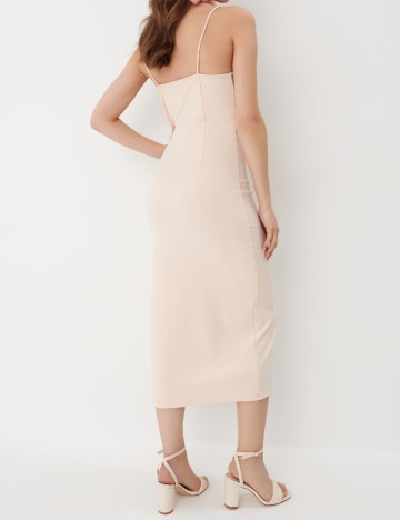 Rochie medie Mohito, nude