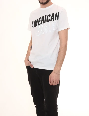 Tricou American Eagle, alb