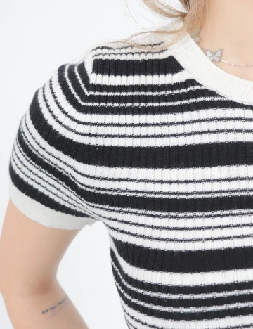 Bluza American Eagle, alb/negru