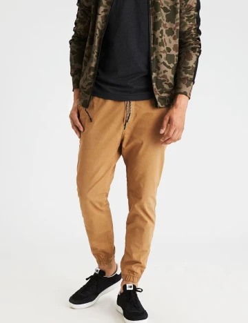 Pantaloni American Eagle, maro deschis