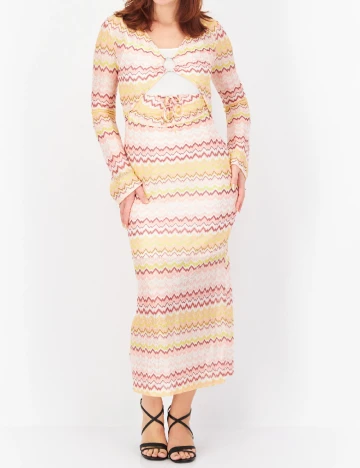 Rochie lunga River Island, roz Roz