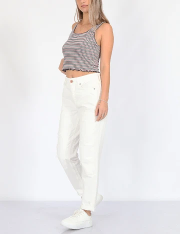 Blugi American Eagle, alb Alb