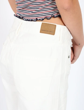 Blugi American Eagle, alb Alb