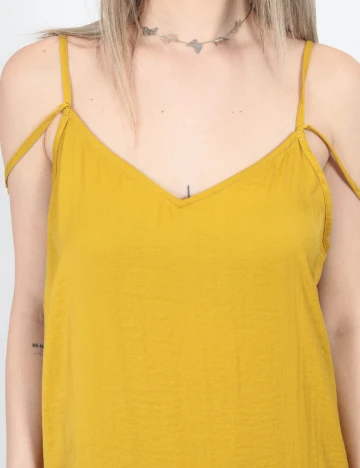 Rochie medie American Eagle, mustar