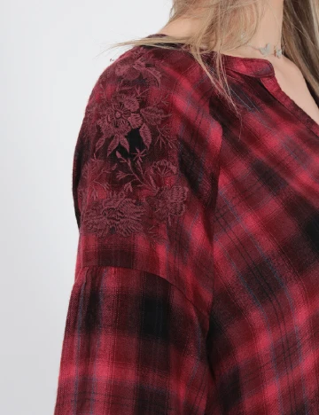 Bluza American Eagle, visiniu Rosu