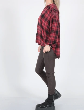 Bluza American Eagle, visiniu Rosu