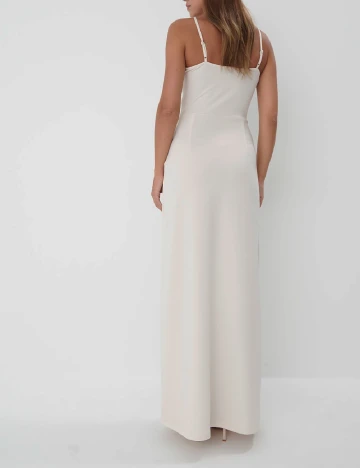 Rochie lunga Mohito, ecru