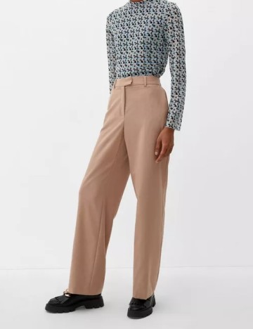 Pantaloni s.Oliver, maro deschis