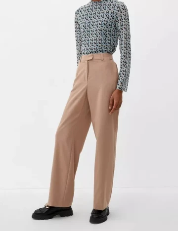 Pantaloni s.Oliver, maro deschis