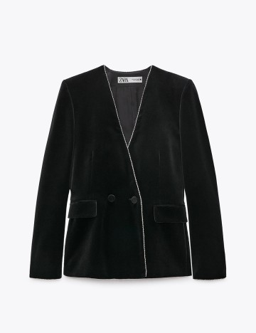 Blazer Zara, negru, XL