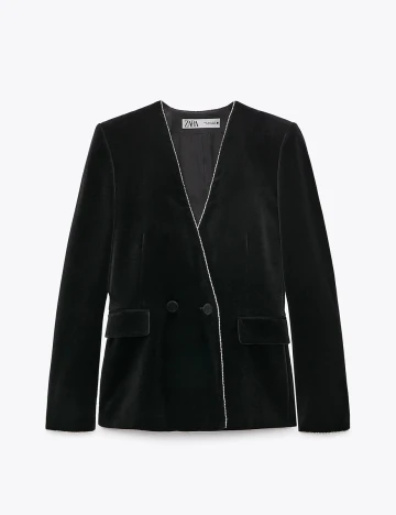 Blazer Zara, negru, XL