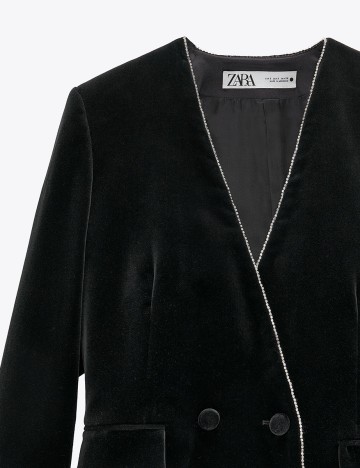 Blazer Zara, negru, XL