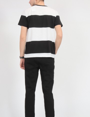 Tricou American Eagle, alb/negru