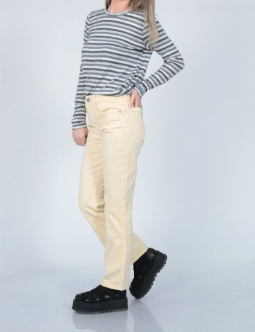 Pantaloni American Eagle, galben