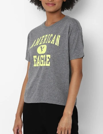 Tricou American Eagle, gri Gri