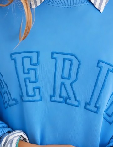 Bluza Oversize Aerie, albastru