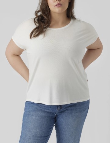 
						Tricou Vero Moda Curve, alb