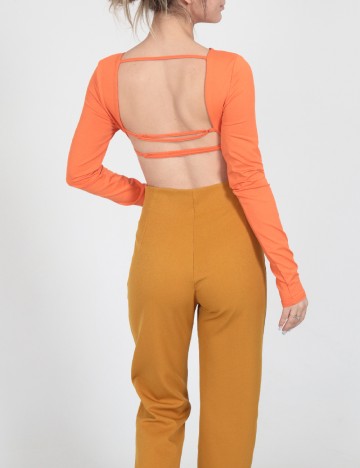 Top SHEIN, portocaliu