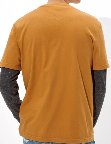 Tricou American Eagle, mustar