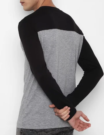 Bluza American Eagle, negru/gri