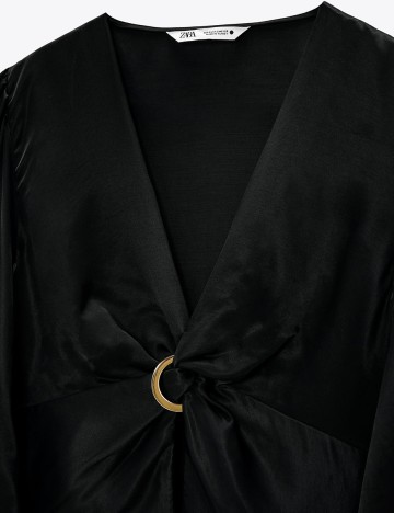 Camasa Zara, negru, L