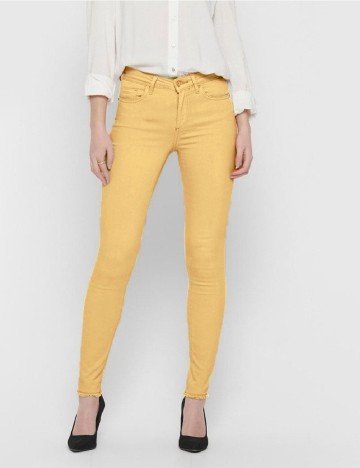 
						Pantaloni Only, mustar