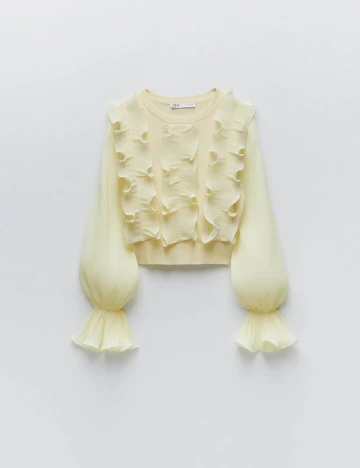 Bluza Zara, galben, M
