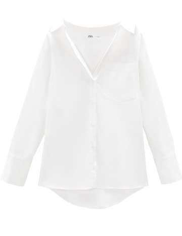 Camasa Zara, alb, M