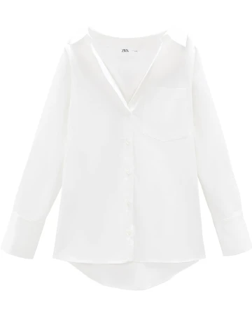 Camasa Zara, alb, M