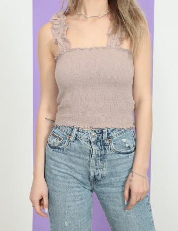
						Top Aerie, roz pudra
