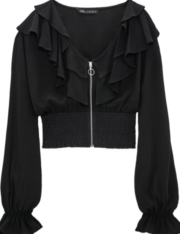 Camasa Zara, negru, M